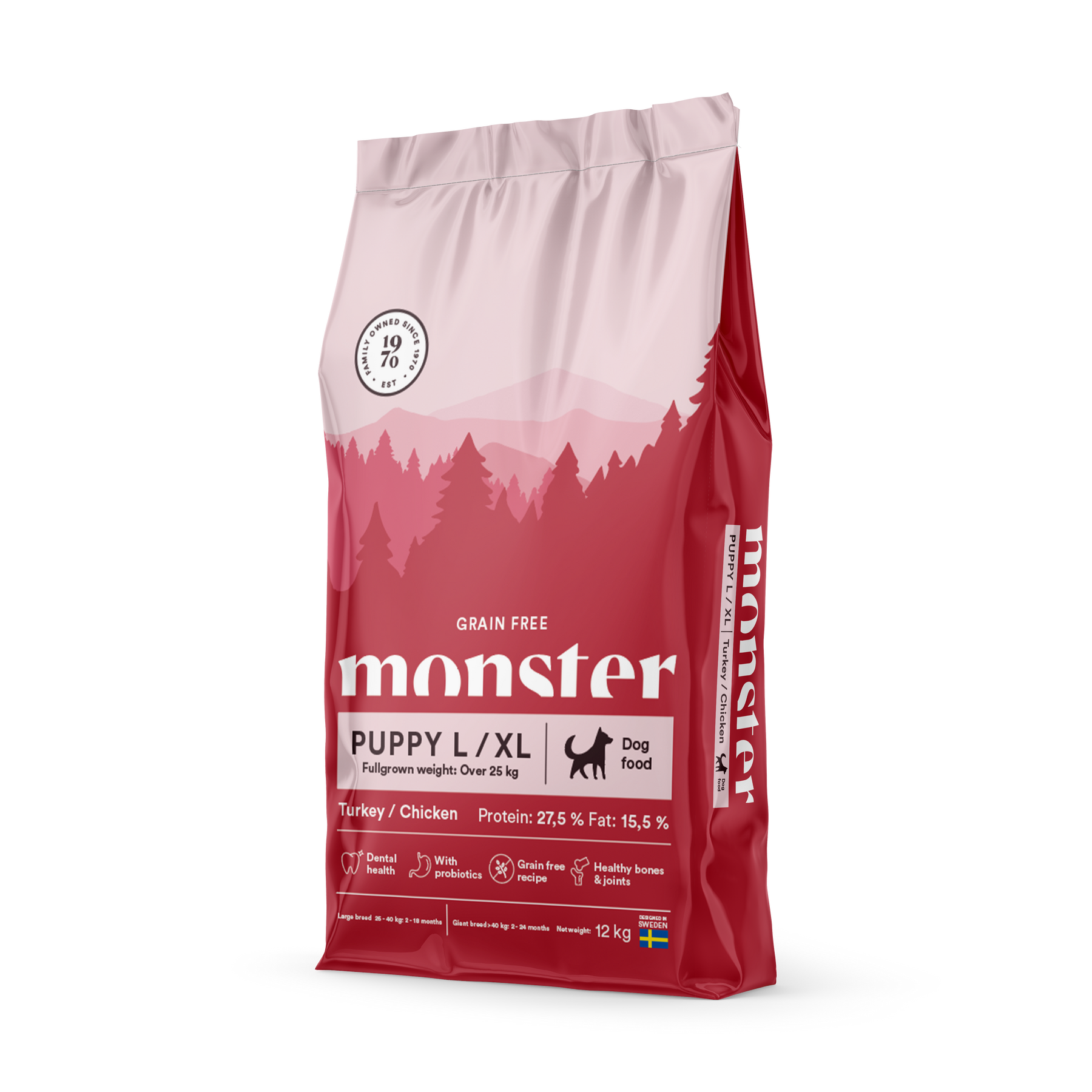 Monster Dog Grain Free Puppy L/XL Turkey-Chicken 12 kg