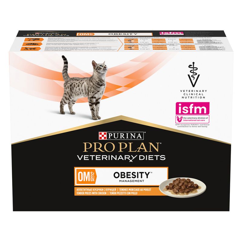 Pro Plan Cat Veterinary Diets OM Obesity Management 10 x 85 g för katter