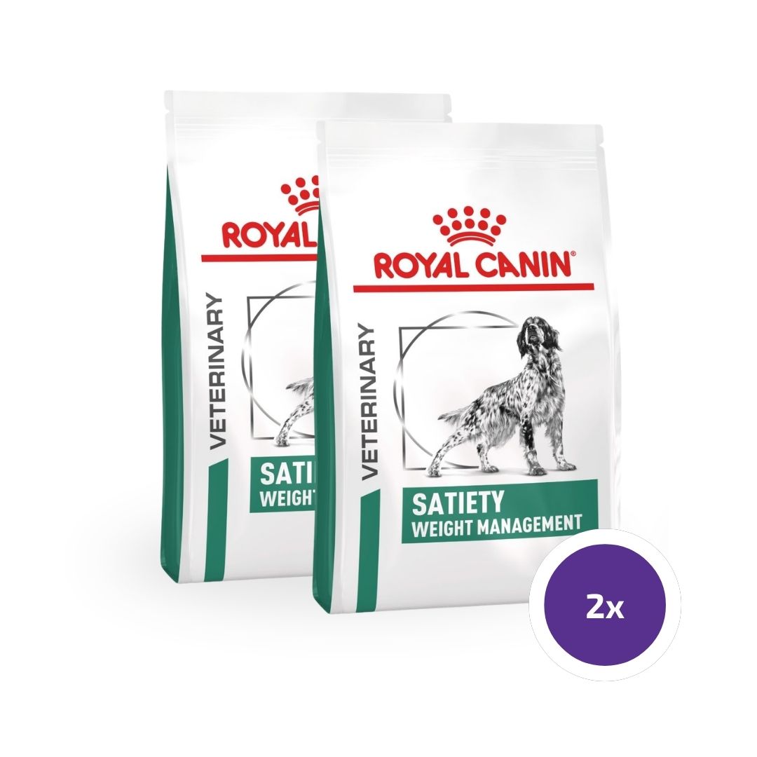 Royal Canin Veterinary Diets Weight Management Satiety torrfoder för hund 2 x 12 kg SUPERPRIS