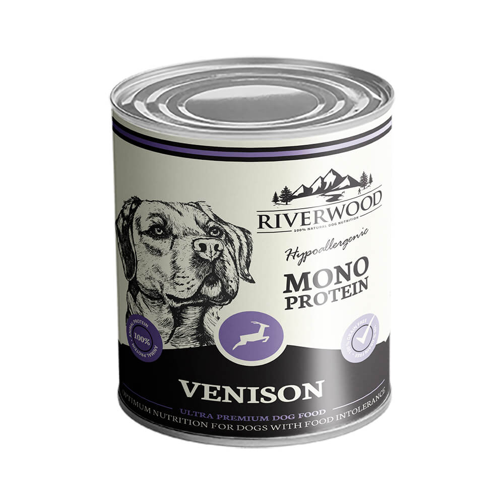 Riverwood Monoprotein Hjort Våtfoder för Hundar 400 g