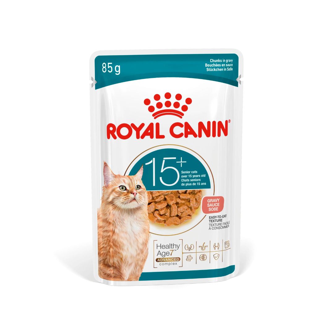 Royal Canin Ageing 15+ märgtoit kassidele želees, 12 × 85 g MULTIPAKK.