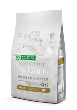 Nature's Protection Superior Care White Dogs Adult Small & Mini Breeds Lamm torrfoder 10 kg