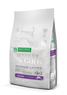 Nature's Protection Superior Care White Dogs Junior All Breeds Lax 1,5 kg