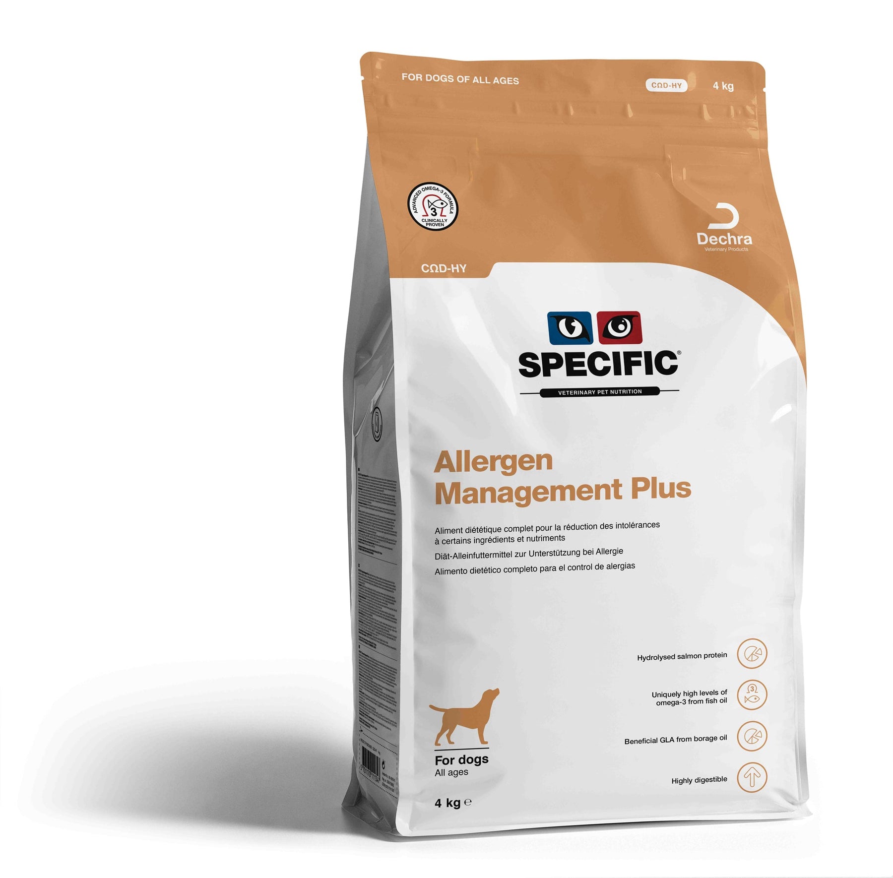 Specifik COD-HY Allergen Management Plus för hundar 3 x 4 kg SPARAPACK