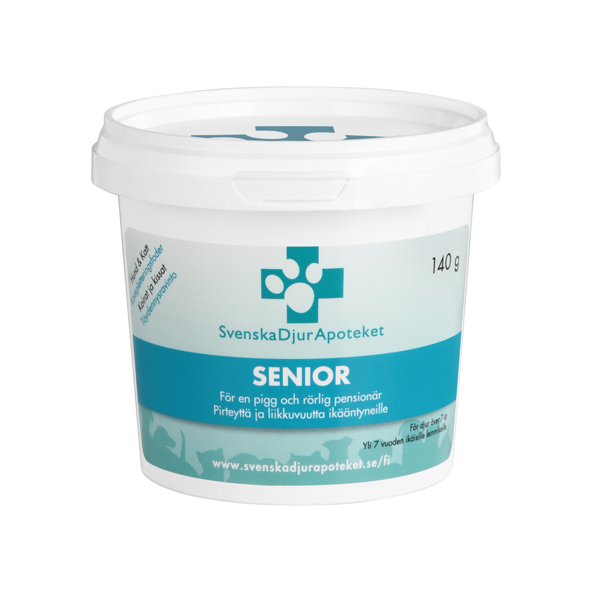 Svenska DjurApoteket Senior Joint & Immune Support liigeseid ja immuunsüsteemi toetav täiendsööt eakatele koertele ja kassidele 140 g