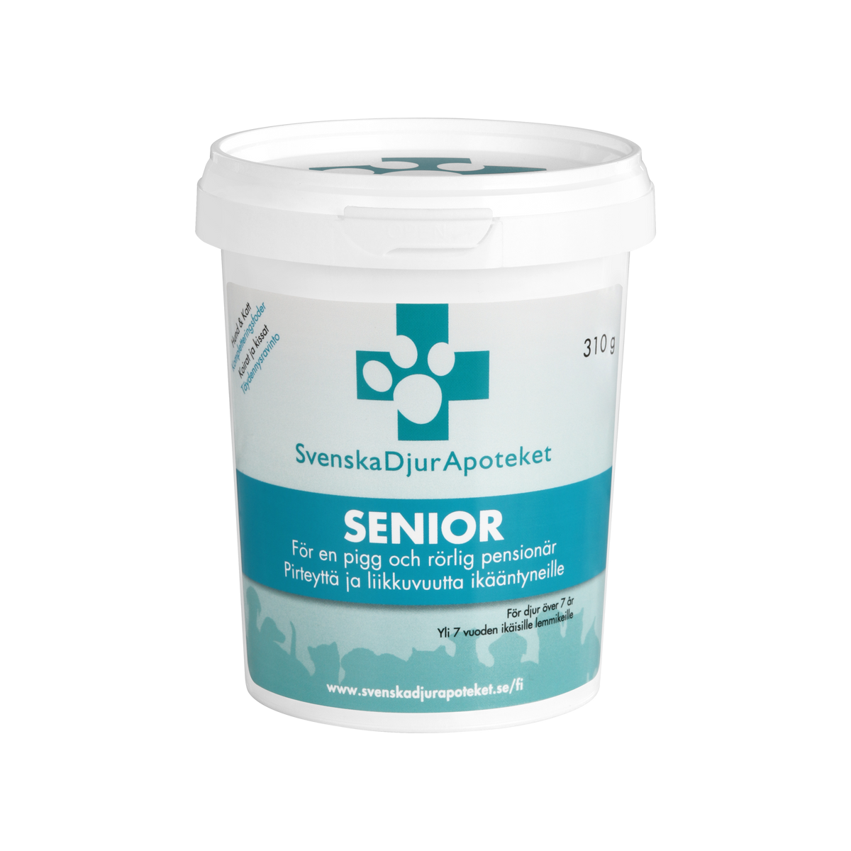 Svenska DjurApoteket Senior Joint & Immune Support liigeseid ja immuunsüsteemi toetav täiendsööt eakatele koertele ja kassidele 310 g