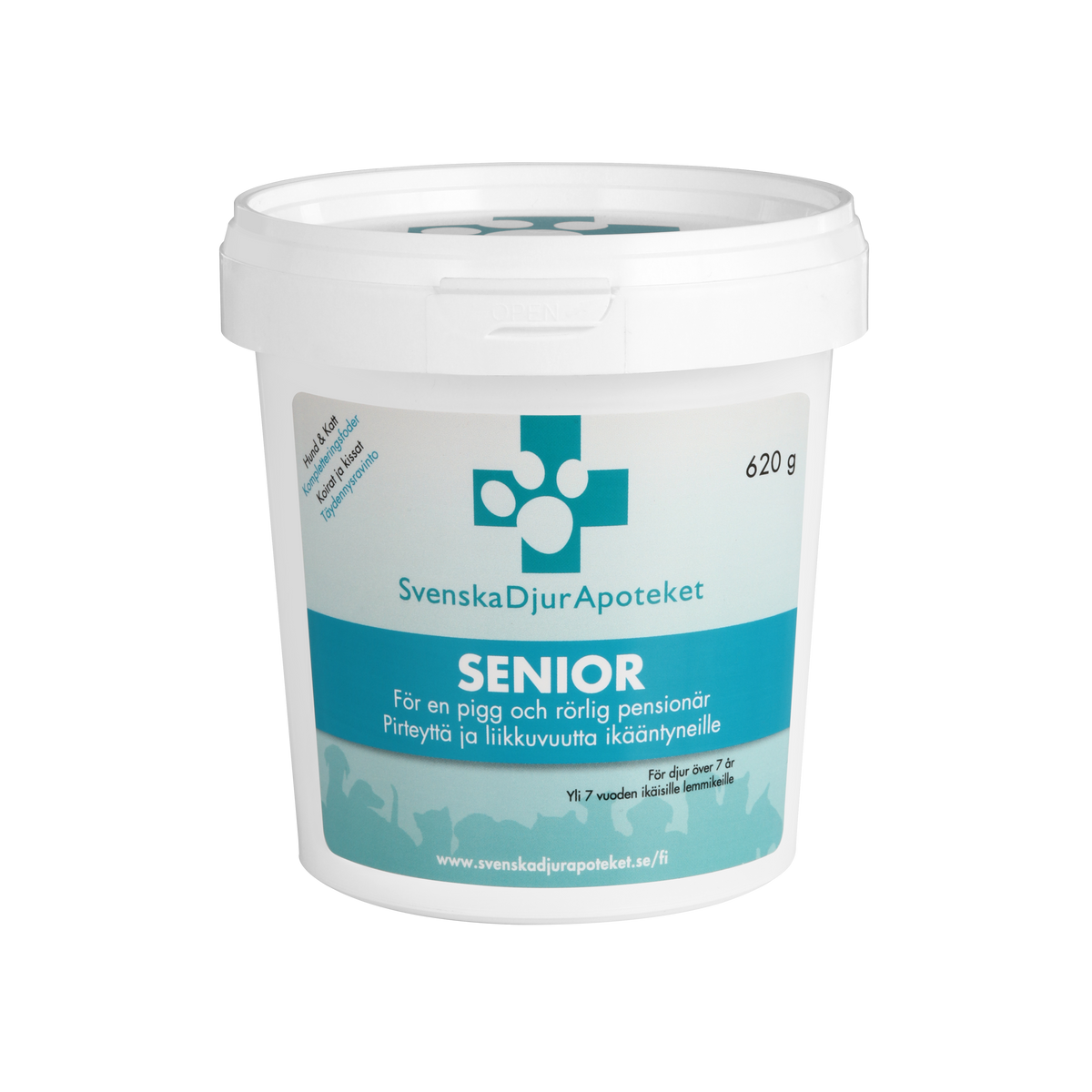 Svenska DjurApoteket Senior Joint & Immune Support liigeseid ja immuunsüsteemi toetav täiendsööt eakatele koertele ja kassidele 620 g
