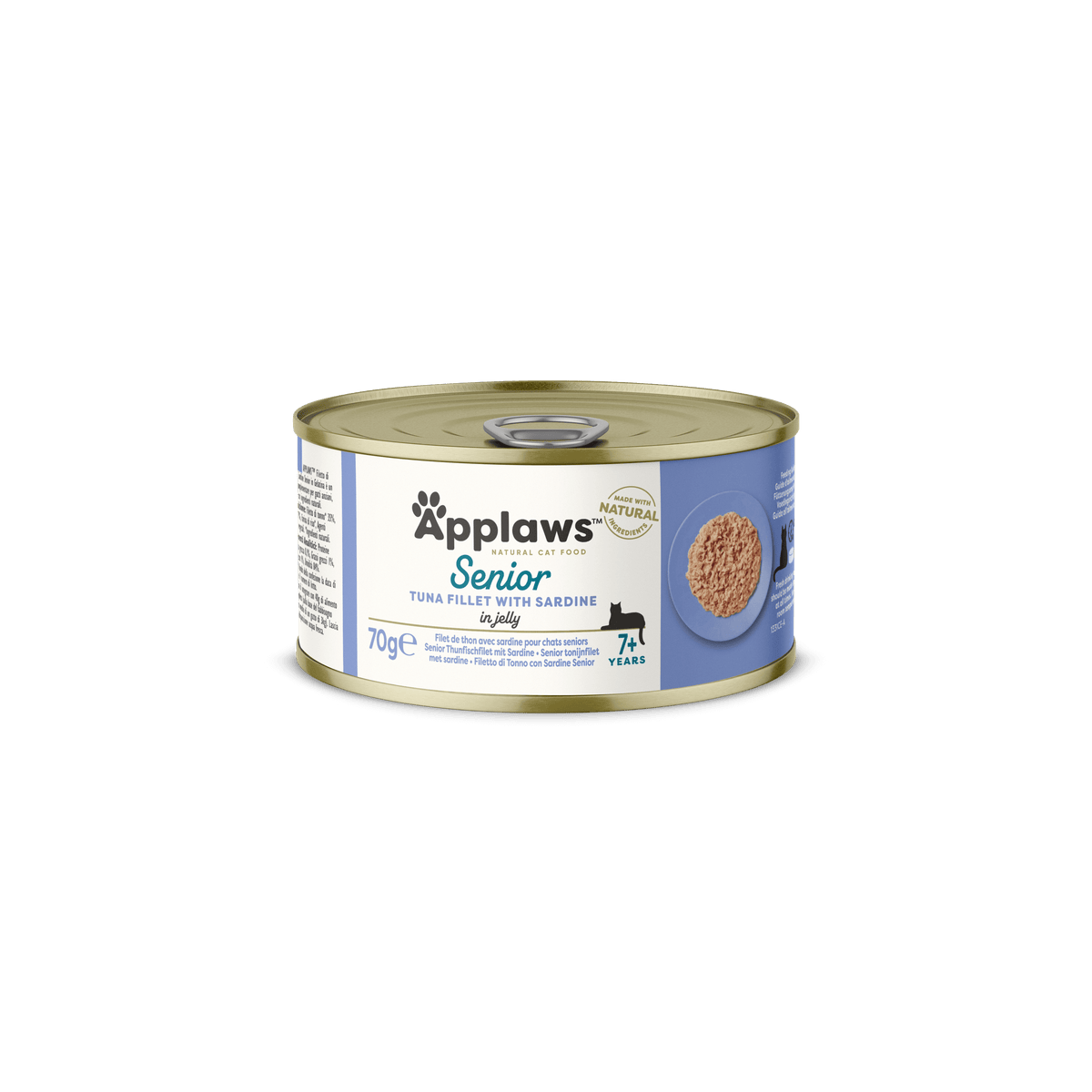 Applaws Senior Tuna Fillet with Sardine in Jelly 70 g