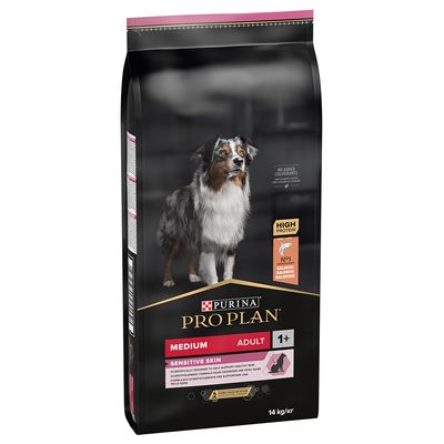 Purina Pro Plan Dog Medium Adult Sensitive Skin Torrfoder för Hund 14 kg