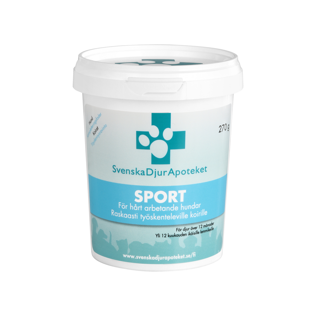 Svenska DjurApoteket Sport – Muscle Recovery & Performance lihaste taastumist ja sooritusvõimet toetav täiendsööt aktiivsetele koertele 270 g