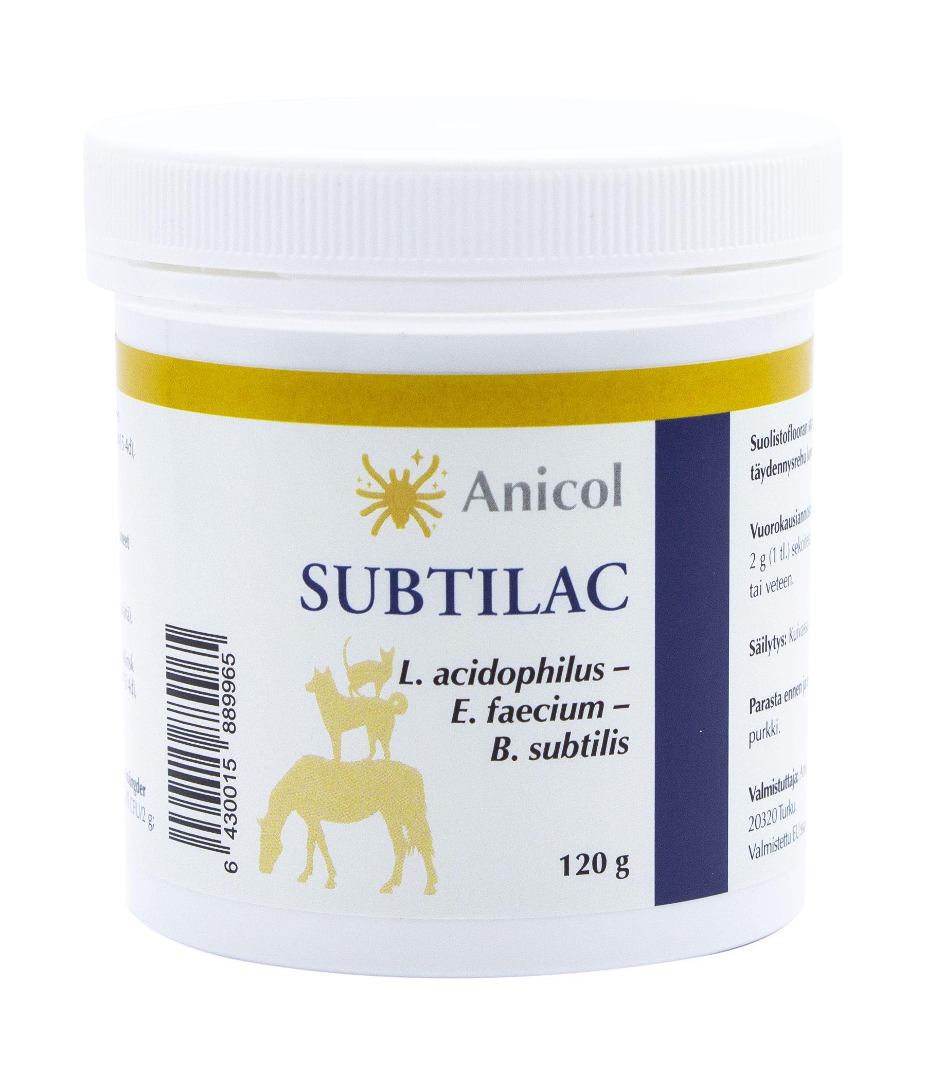 Anicol Subtilac för djur 120 g