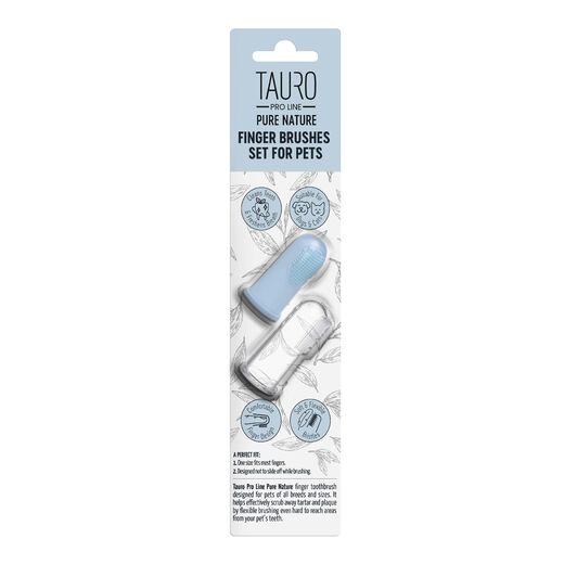 Tauro Pro Line Pet finger tandborstset 2 st