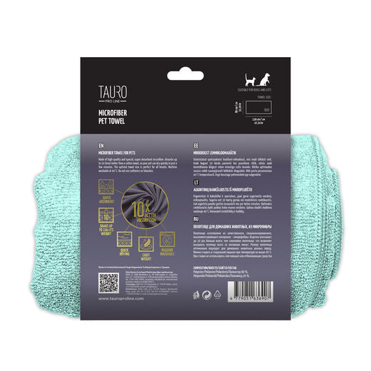 Tauro Pro Line mikrofiberhandduk 80x120 cm mint