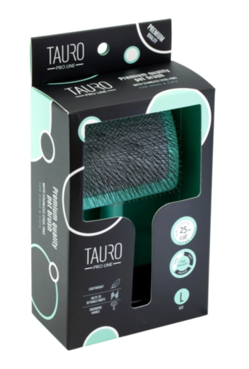 Tauro Pro Line plastikust hari L koertele ja kassidele 25 mm piid mündiroheline