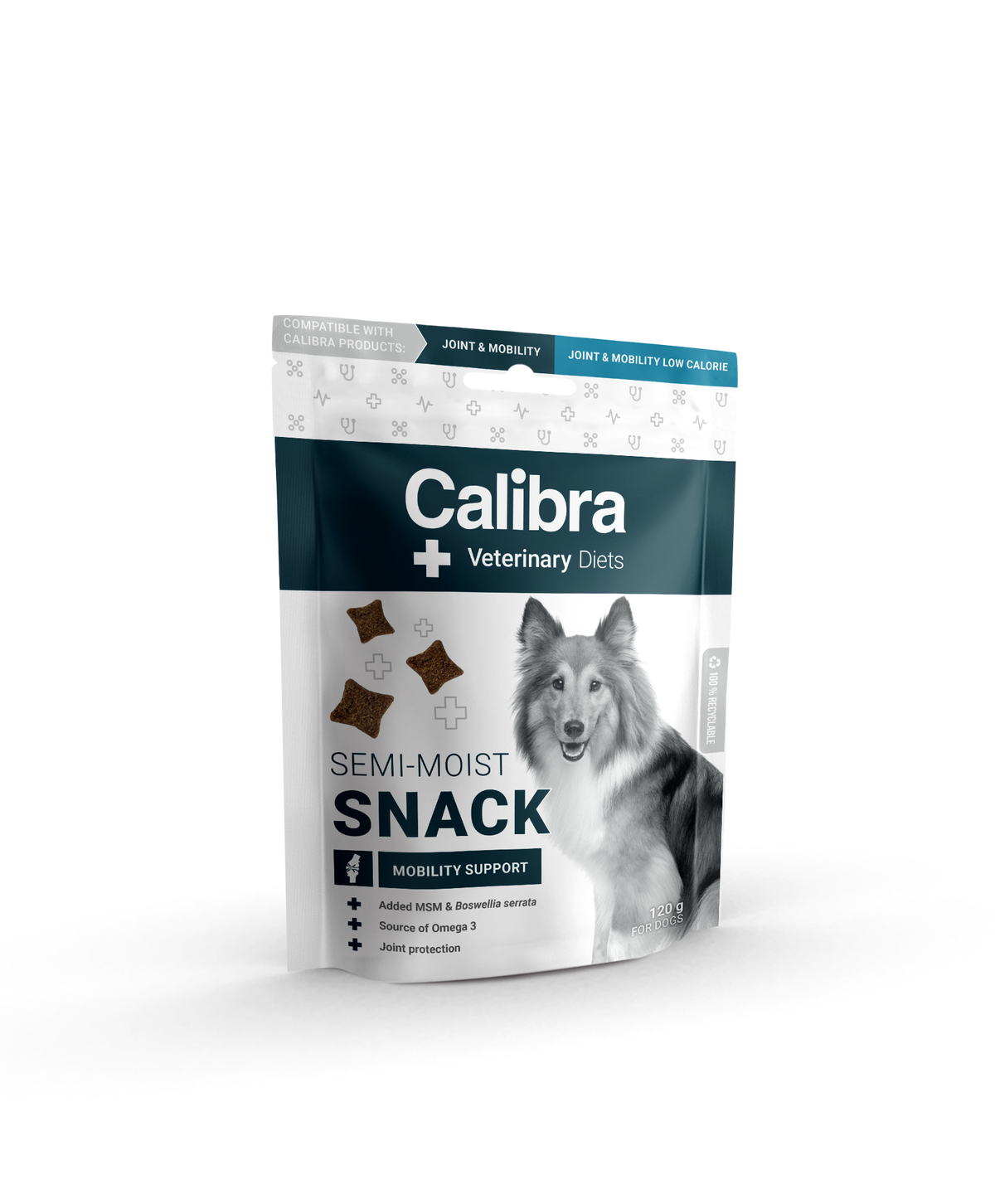 Calibra Veterinary Diet Semi-Moist Snack Mobility Support 6 x 120 g för hundar