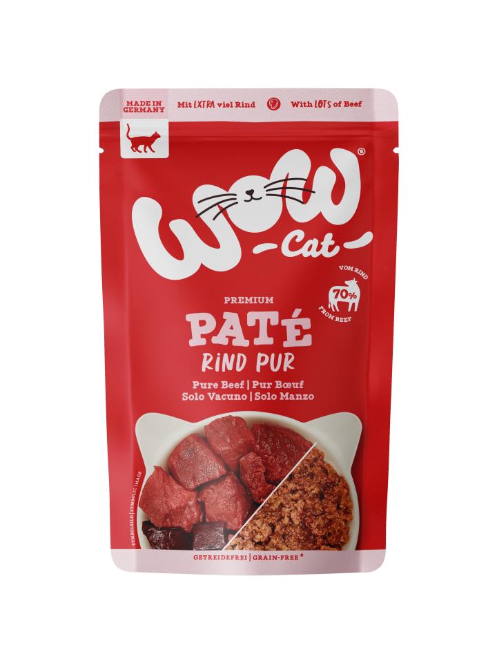 WOW Cat Adult Paté Beef 125 g