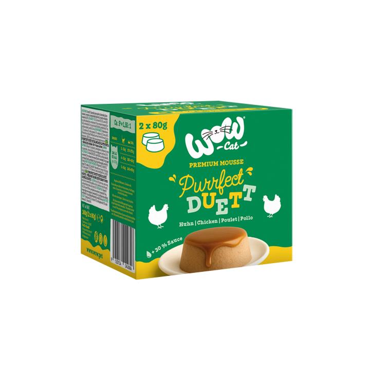WOW Cat Purrfect Duett Chicken 2 x 80 g