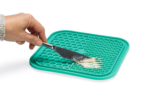 Beeztees LickMat Connoisseur slickmatta grön 20 cm för hundar