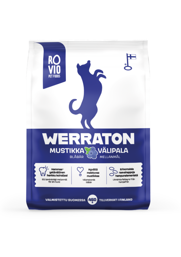 Werraton blåbär hundmellanmål 450 g