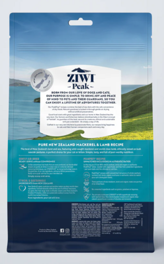 ZiwiPeak Air-Dried Makrill & Lamm 400 g för katter
