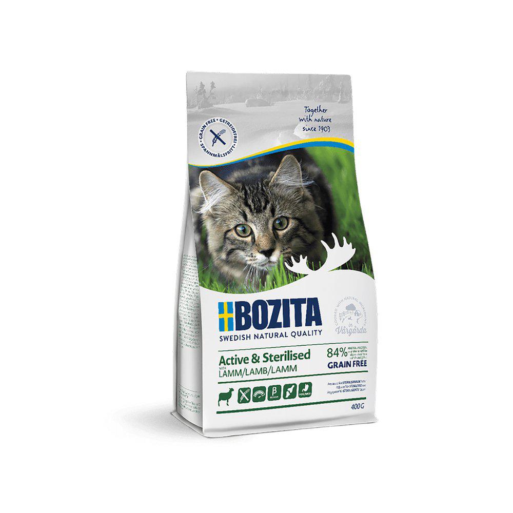 Bozita Active & Sterilised Grain Free Lamb for Cats