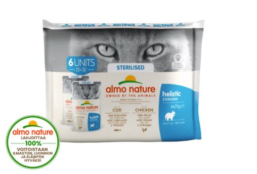 Almo Nature Multi Holistic Sterilised 6 x 70g för katter