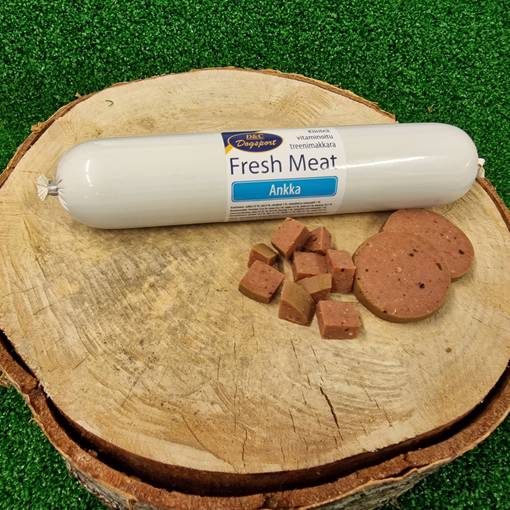 D&C Fresh Meat Anka korv 400 g för hundar