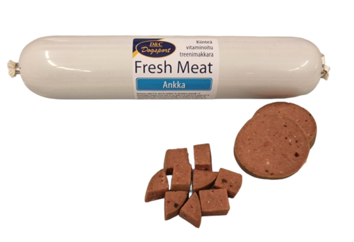 D&C Fresh Meat Anka korv 400 g för hundar