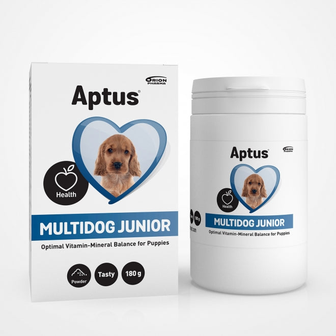 Aptus Multidog Junior multivitamiinipulber kutsikatele 180 g