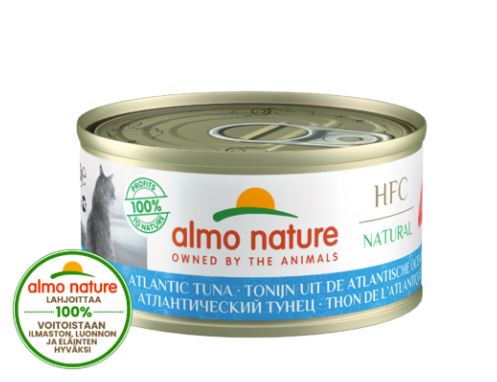 Almo Nature HFC Natural Atlantisk Tonfisk 24 x 70 g våtfoder för katter