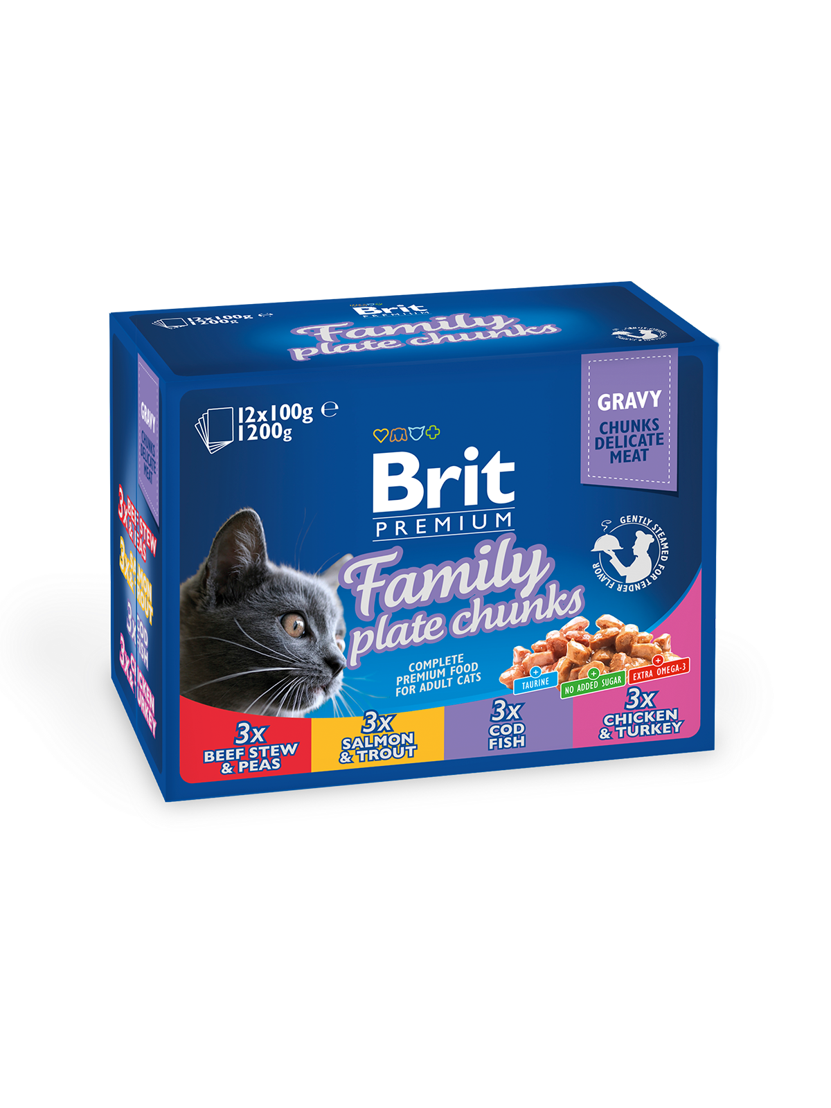 Brit Premium Cat Pouches Family Plate
Cat 12 x 100 g