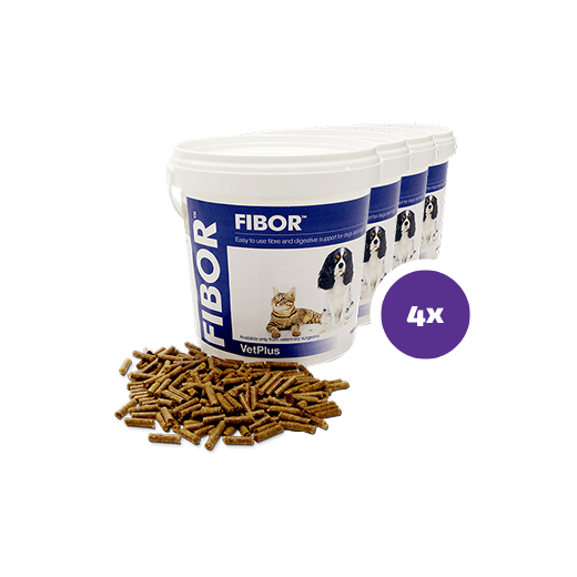 Vetplus Fibor för katter och hundar 4 x 500 g FLERPACK