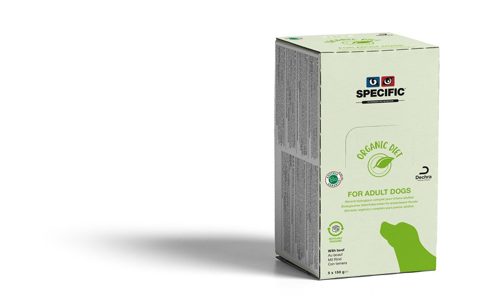 Specific C-BIO-W Organic med nötkött 5 x 150 g för hundar