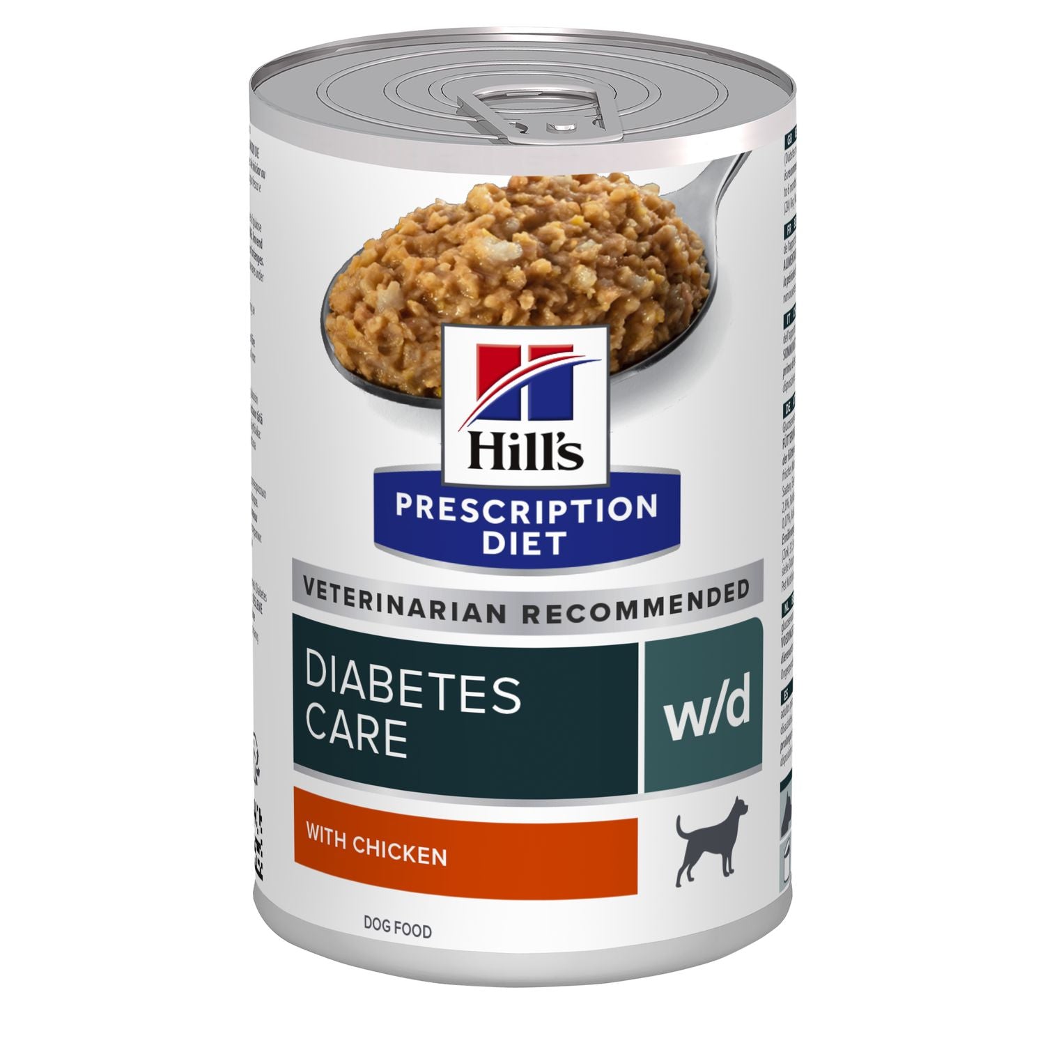 Hill’s Prescription Diet w/d märgtoit koertele kanaga 12 x 370 g MULTIPAKK