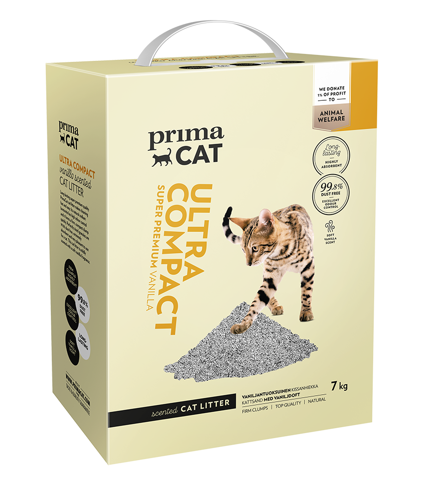 PrimaCat Ultra Compact Vanilla Cat Litter 7 kg
