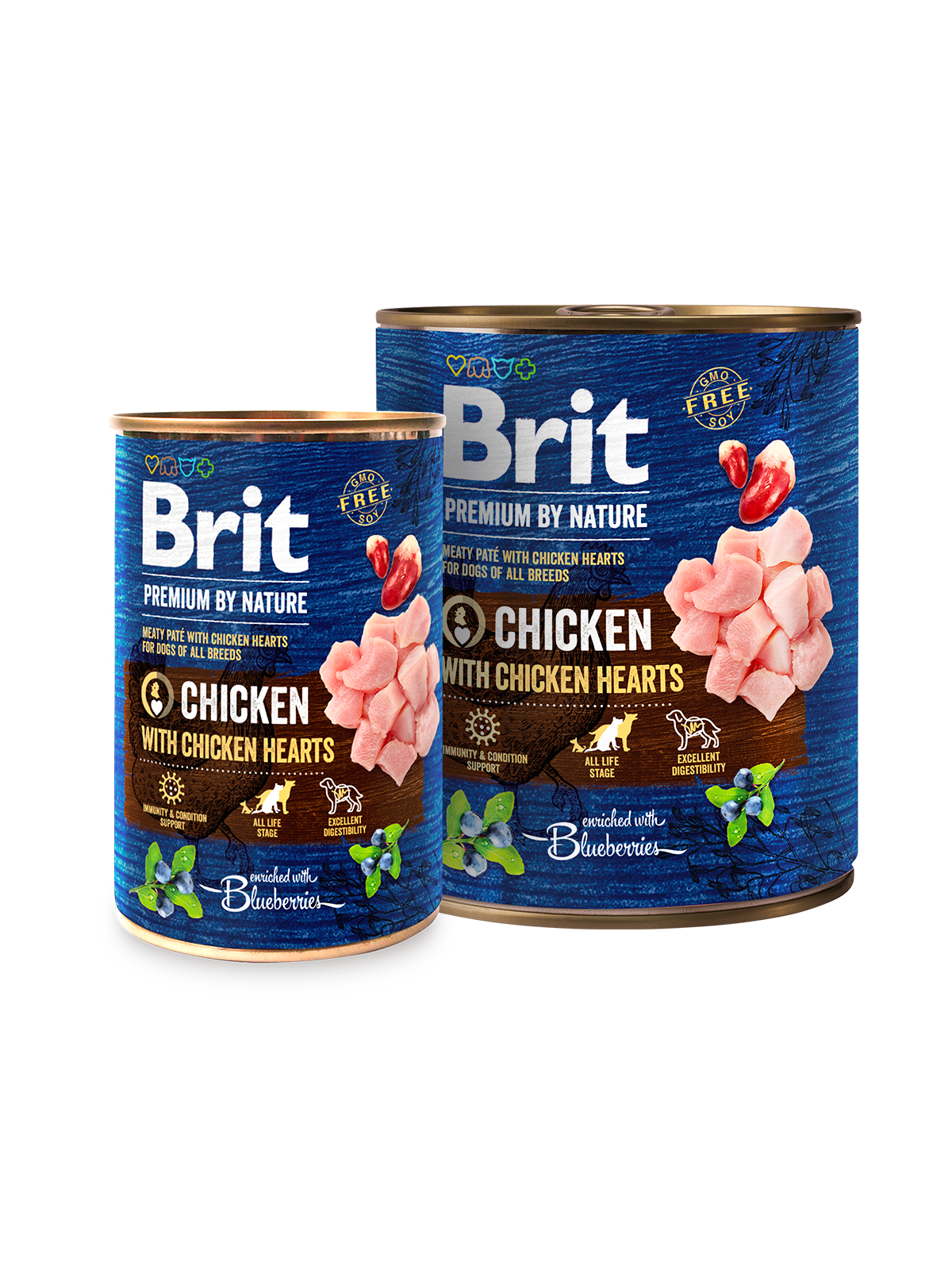 Brit Premium by Nature Chicken with Hearts Dog 6 x 800 g