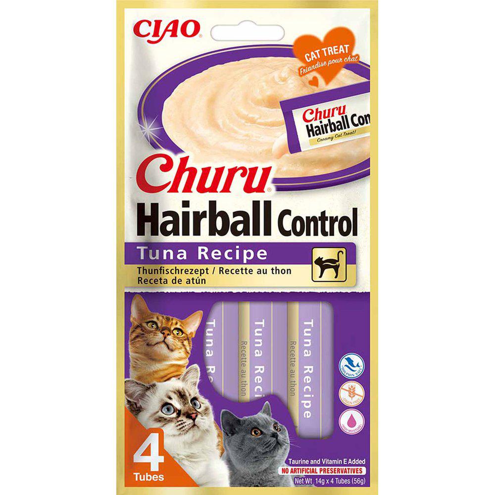 Churu Hairball Control Tuna for Cats 4 x 14 g