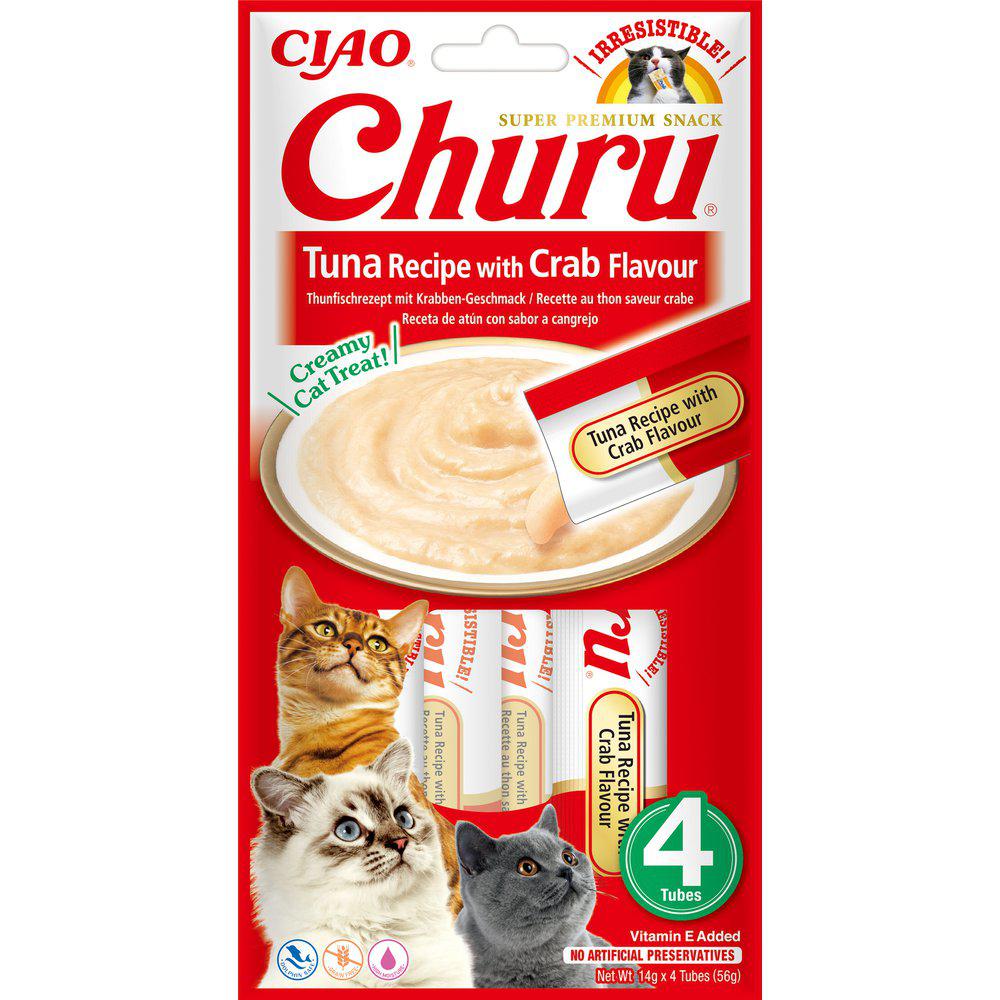 Churu Tuna & Crab Purée for Cats 4 x 14 g