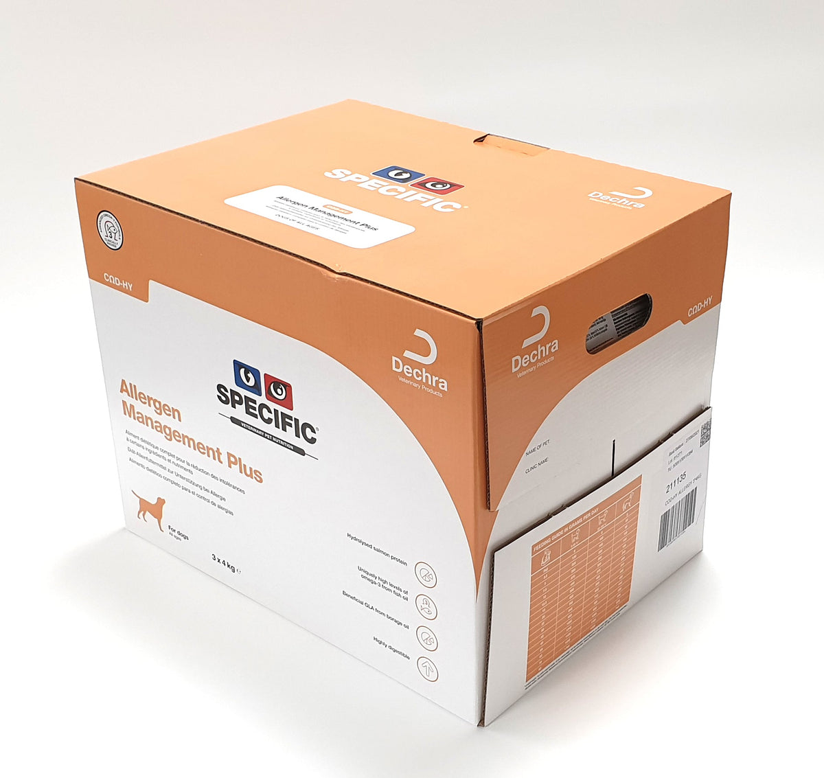 Specific COD-HY Allergen Management Plus for dogs 3 x 4 kg SAVING PACK