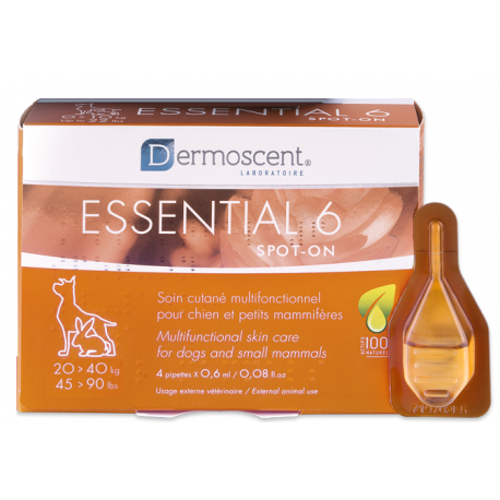 Dermoscent Essential 6 spot-on nahahooldus koertele 20 - 40 kg