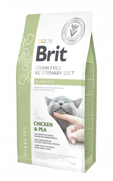 Brit Diabetes Chicken & Pea Cat 5 kg