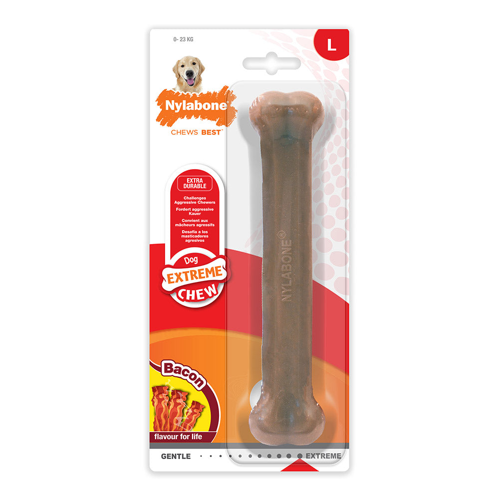 Nylabone Extreme Chew bacon L för hundar