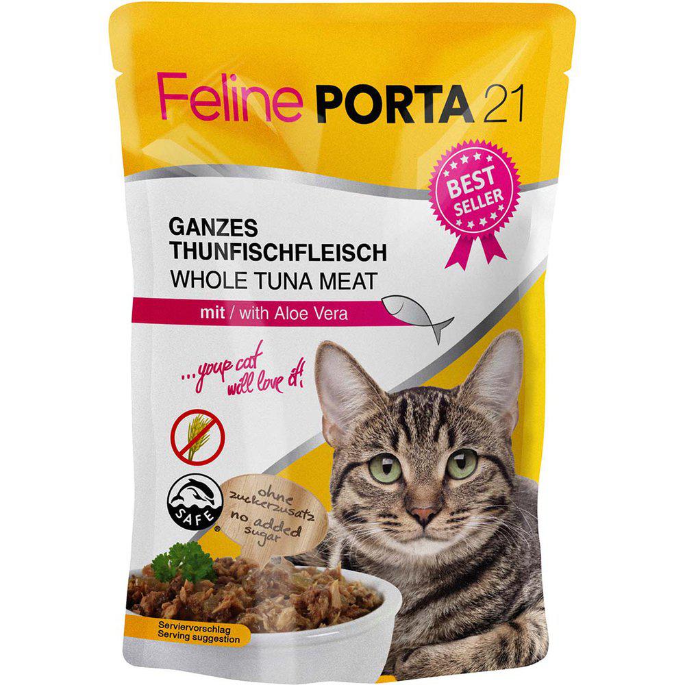 Feline Porta 21 Tonfisk & Aloe Vera våtfoder för katter 20 x 100 g