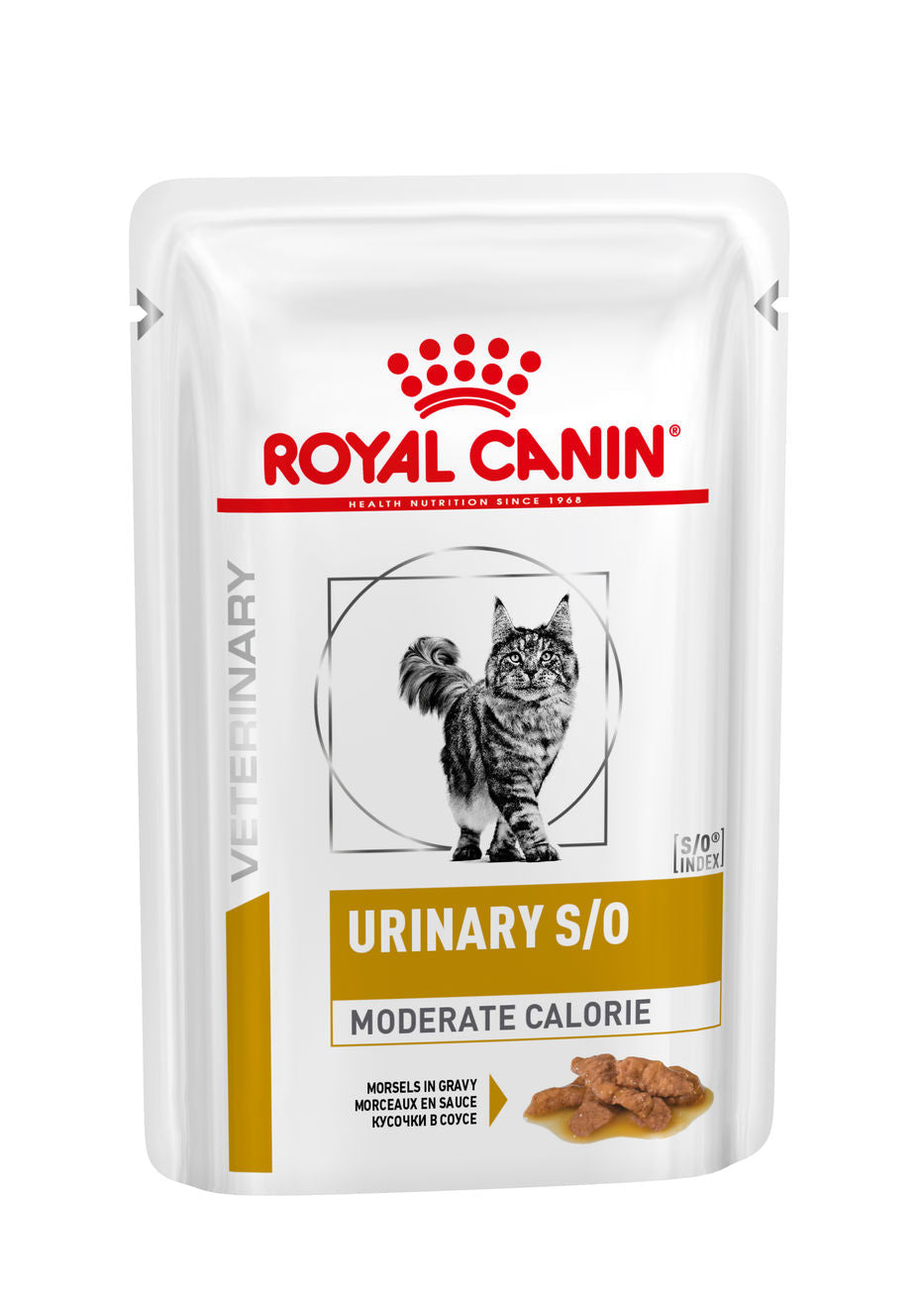 Royal Canin Veterinary Diets Urinary S/O Moderate Calorie Morcels in Gravy Pouch 85g wet cat food
