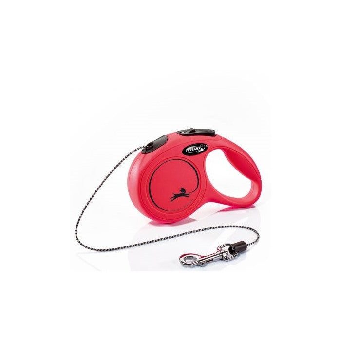 Flexi New Classic rundkoppel XS/8 kg 3 m röd