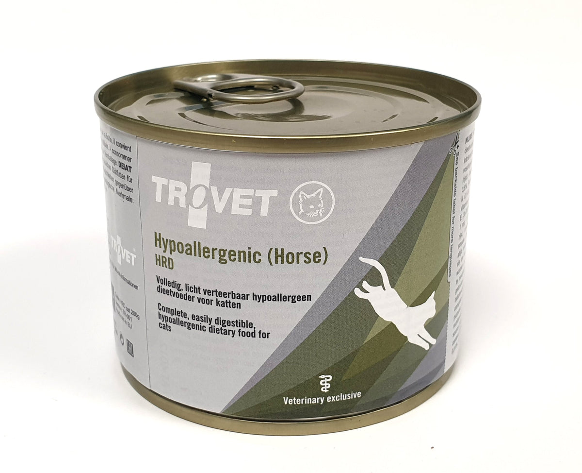 Trovet HRD Hypoallergena hästris för katter 12 x 200 g