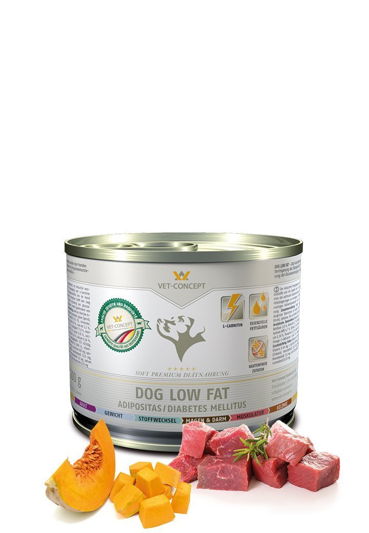 Vet Concept Dog Menu Low Fat 6 x 400 g för hundar