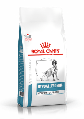 Royal Canin Veterinary Diets Derma Hypoallergenic Moderate Calorie kuivtoit koertele 7 kg