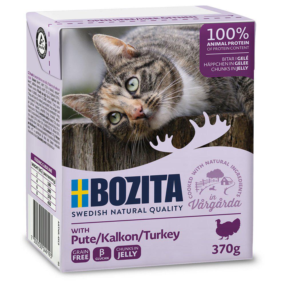 Bozita Kalkonbitar i Gelé för Katter 6 x 370 g