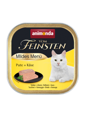 Animonda Vom Feinsten Mild Menu märgtoit kassidele kalkuni ja juustuga, 100 g